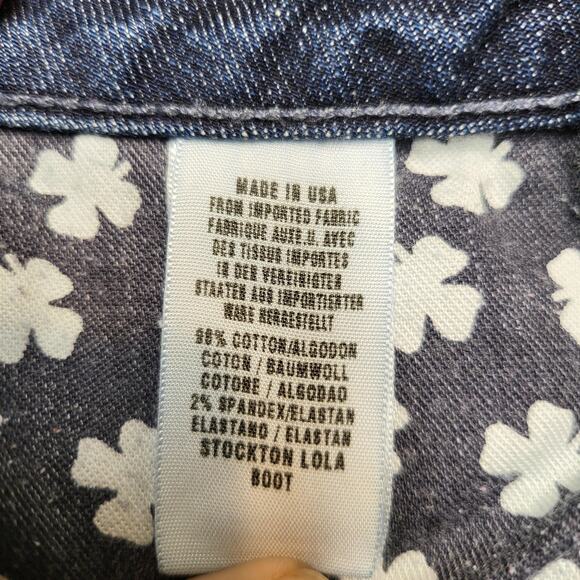 Lucky Brand Jeans Womens 6 28 Blue Stockton Lola Bootcut Long Inseam Made in USA - Picture 4 of 10